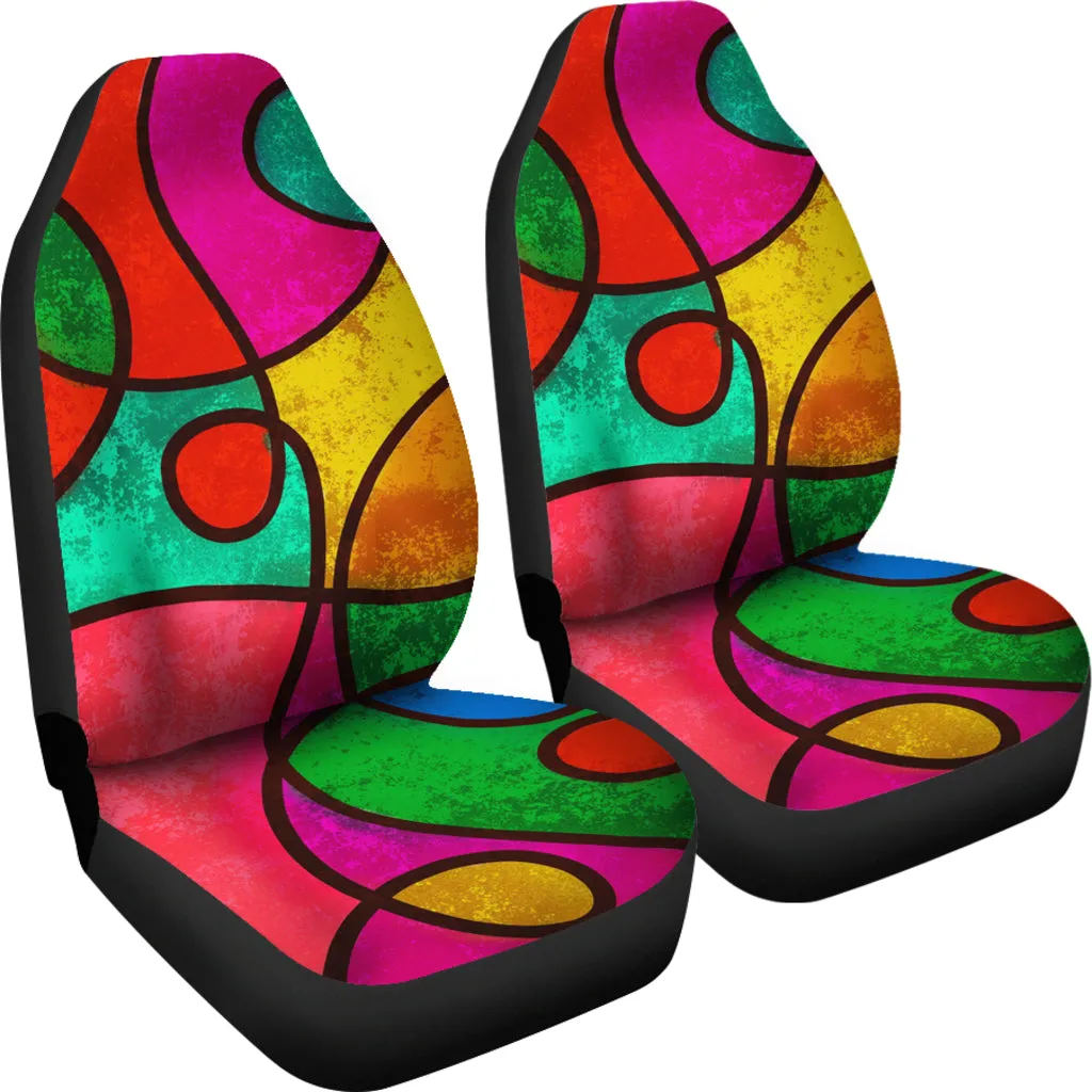 Psychedelic Car Seat Covers (Set of 2)