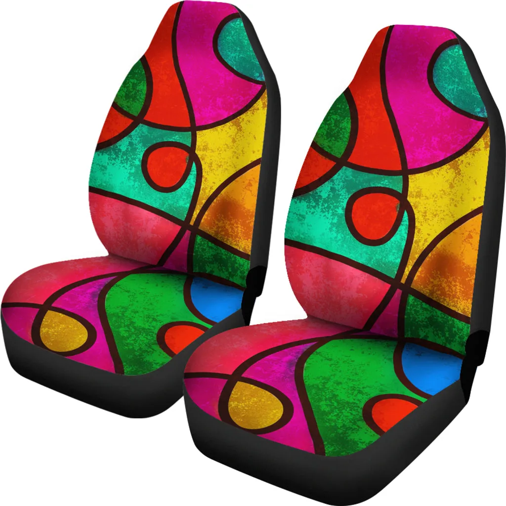 Psychedelic Car Seat Covers (Set of 2)