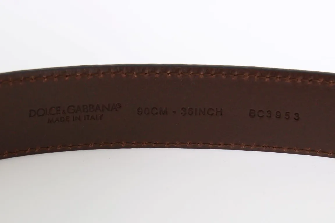 Purple Leather Gold Buckle Belt