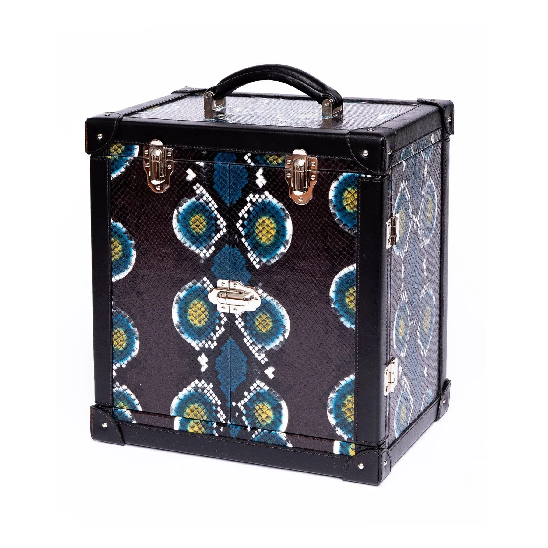Rapport - Amour Deluxe Jewelry Trunk in Blue Leather | J155