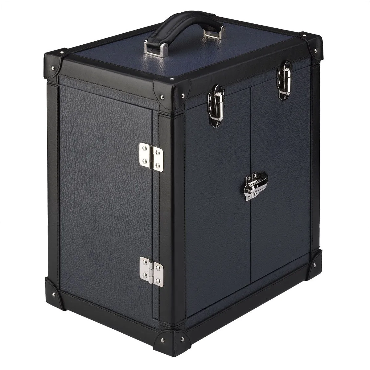 Rapport - Deluxe Jewelry Trunk in Blue Leather - J160