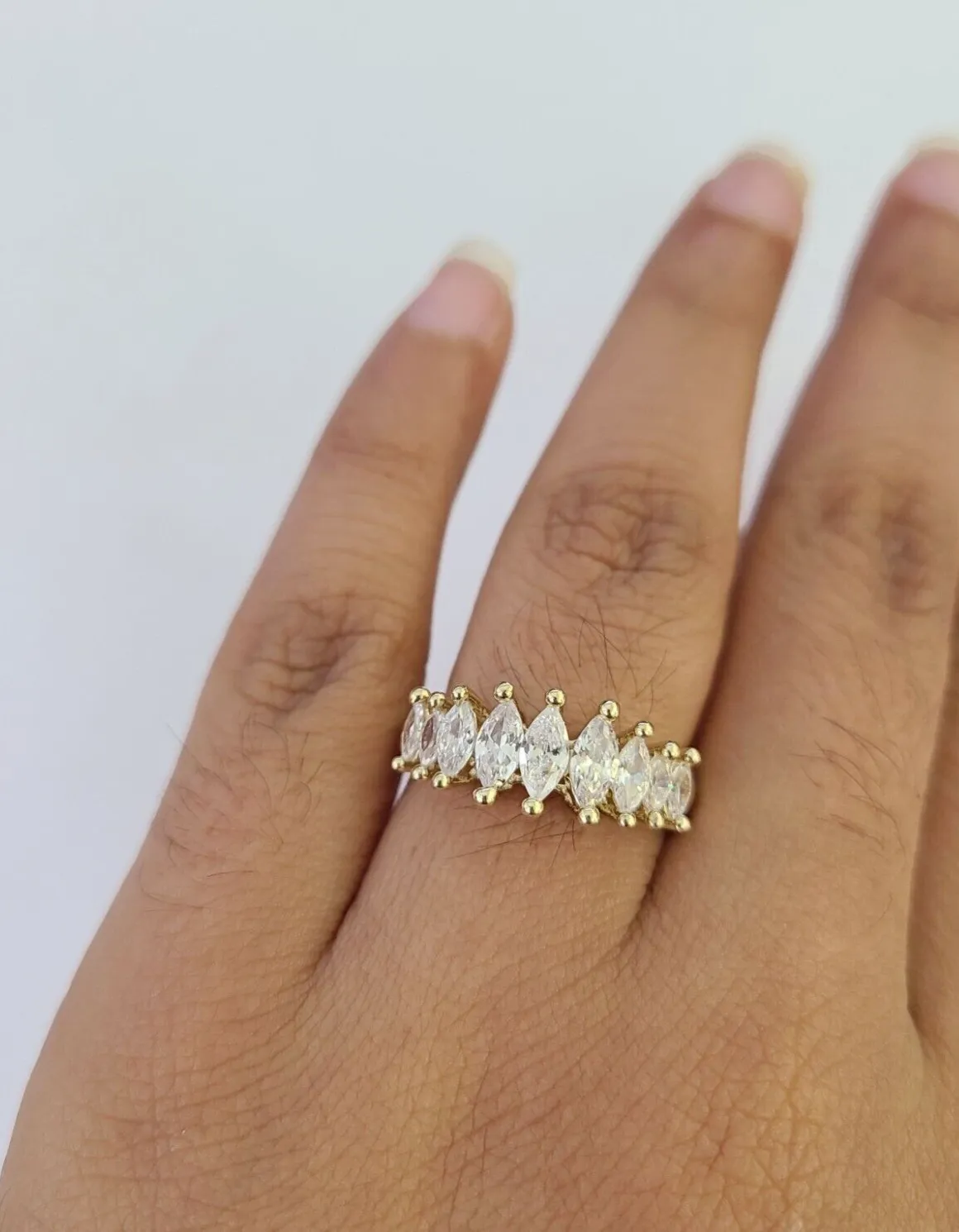 Real 10k Yellow Gold Ring Wedding Engagement Casual 10Kt Genuine