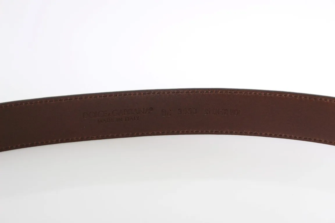 Red Leather Gold Buckle Belt