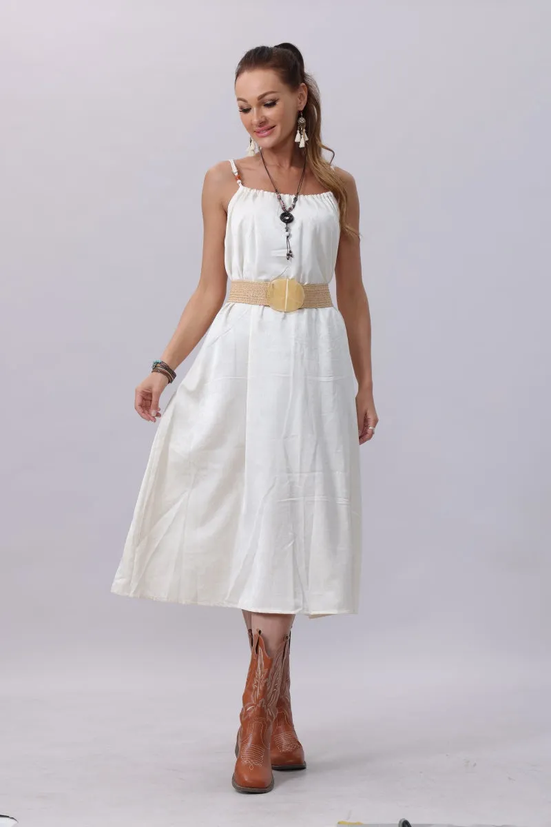 Resort Eco Chic Woven Belt with Buckle