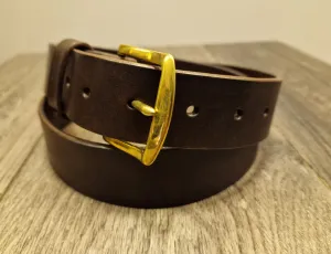Retreat Clothing Handmade 38mm Dark Brown Belt