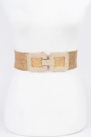 Rhinestone Elastic Belt