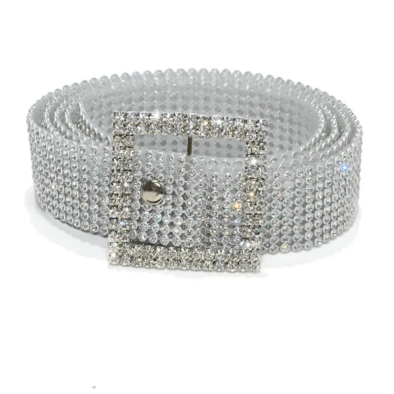 Rhinestone Embellished Belt