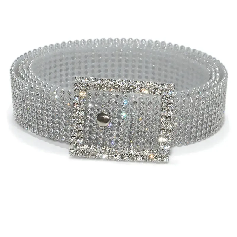 Rhinestone Embellished Belt