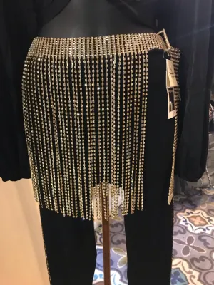 Rhinestone Fringe Belt