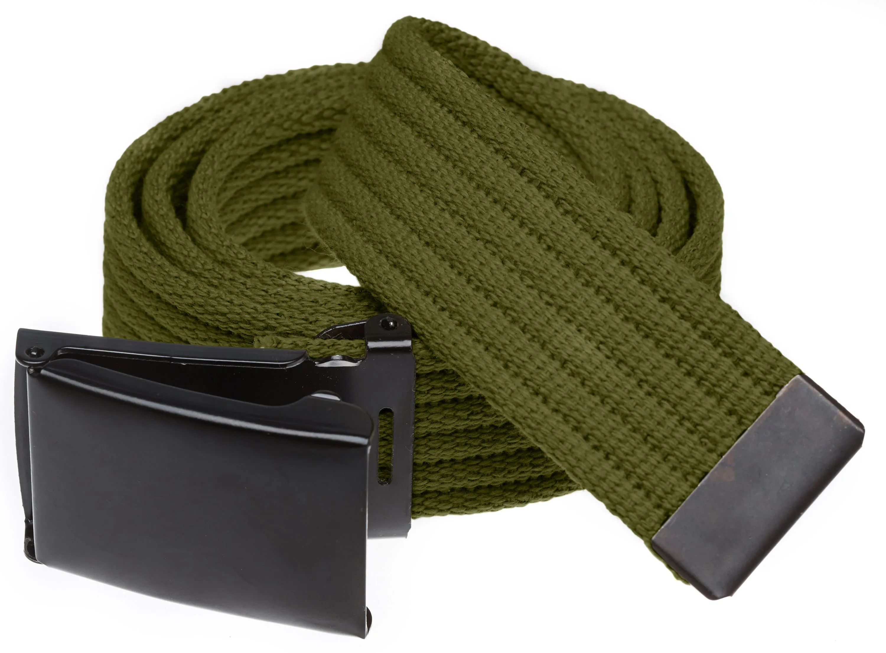 Ribbed Web Belt with Black Flip Top  Buckle- 5 Colors!