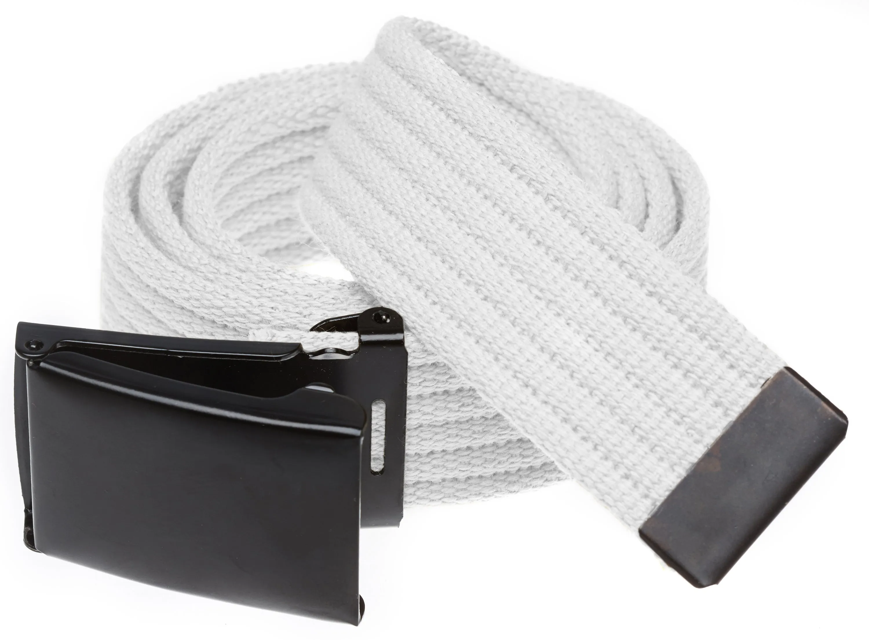 Ribbed Web Belt with Black Flip Top  Buckle- 5 Colors!