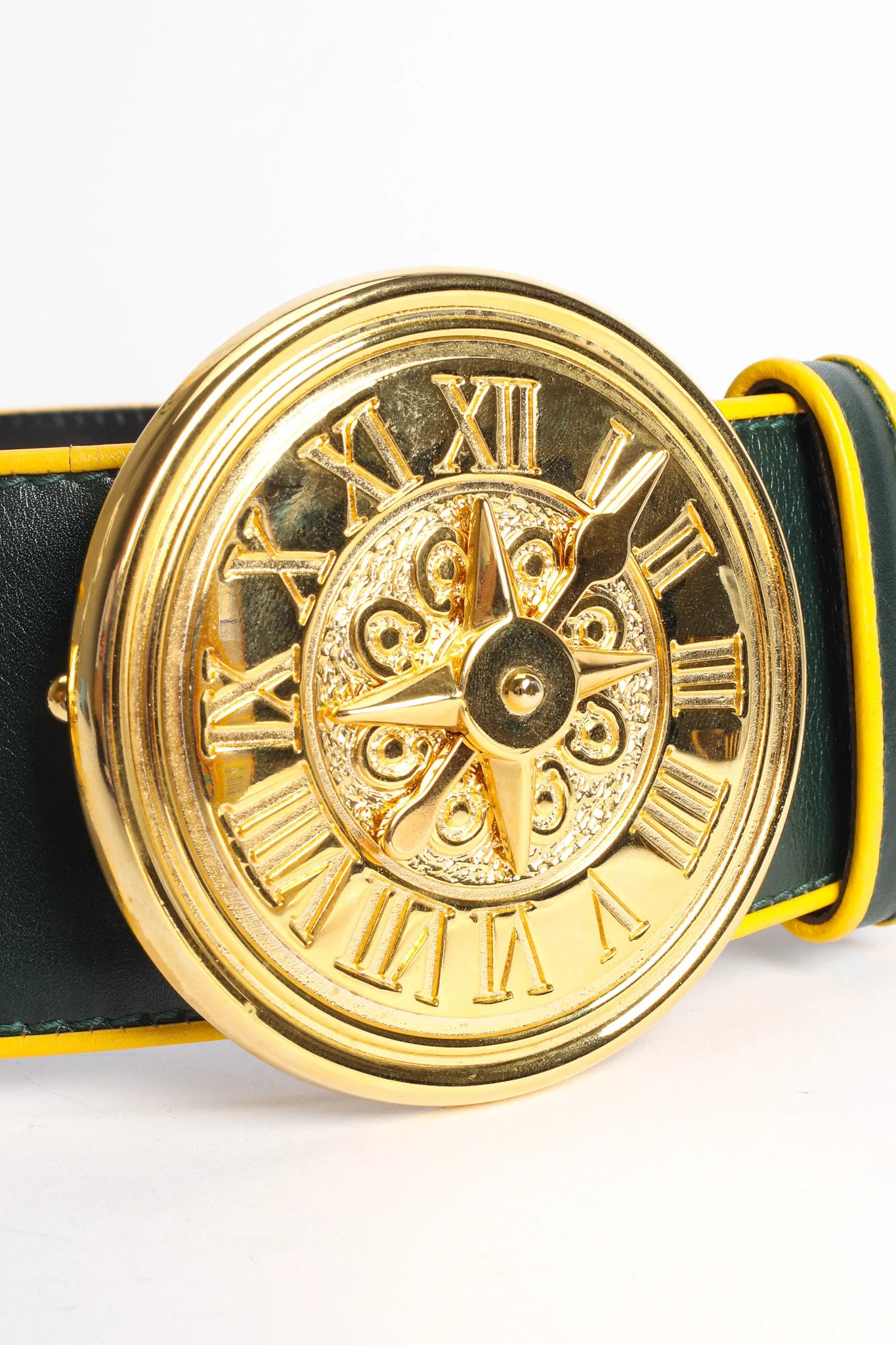 Roman Compass Leather Belt