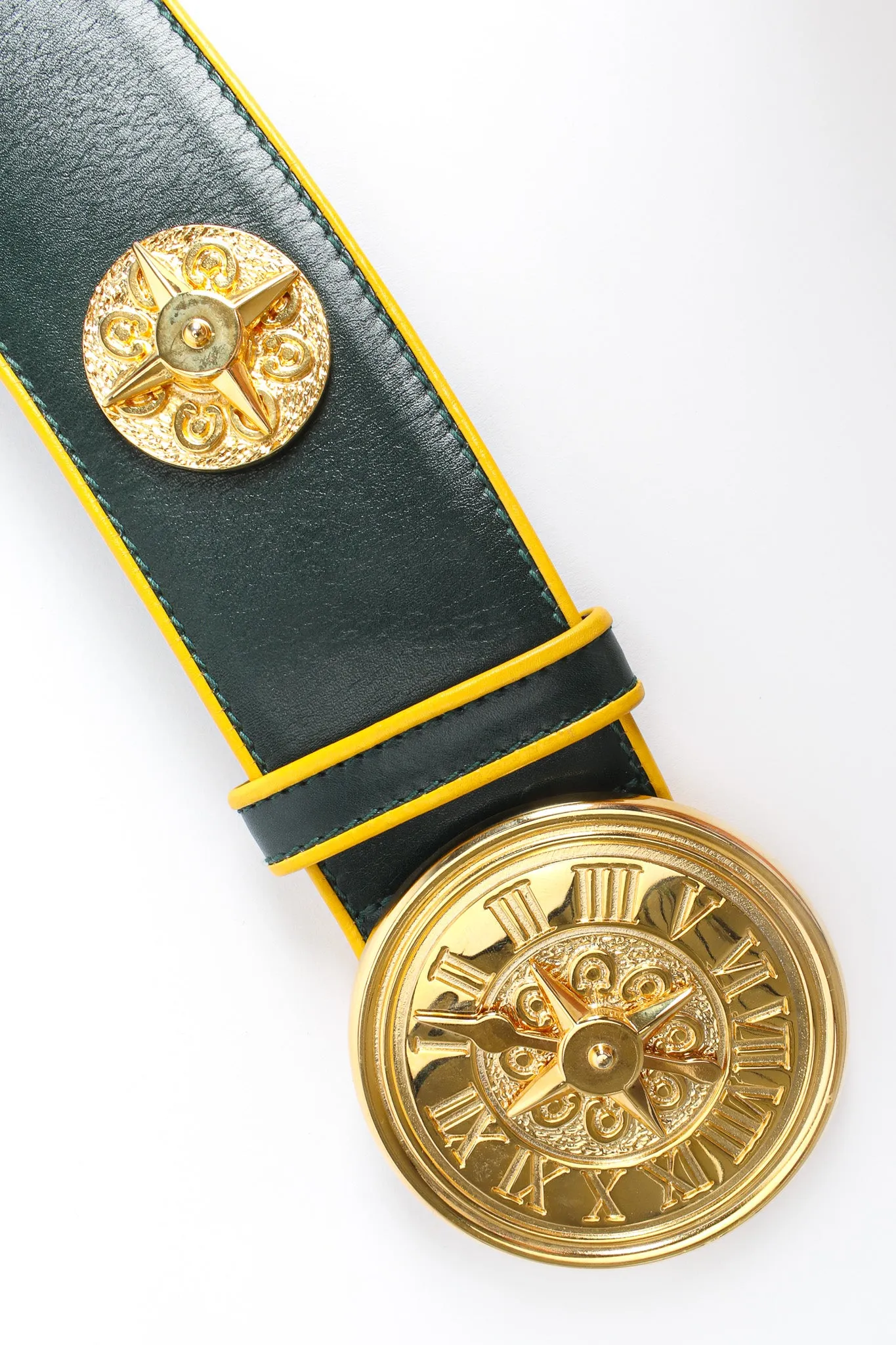 Roman Compass Leather Belt