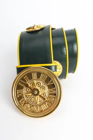 Roman Compass Leather Belt