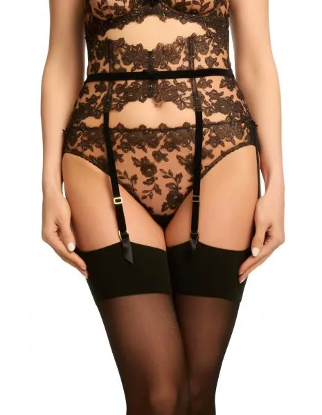 Rose Glambition Suspender - Black -