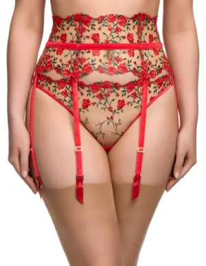 Rosewyn Suspender - Flame -
