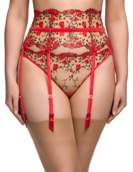 Rosewyn Suspender - Flame -