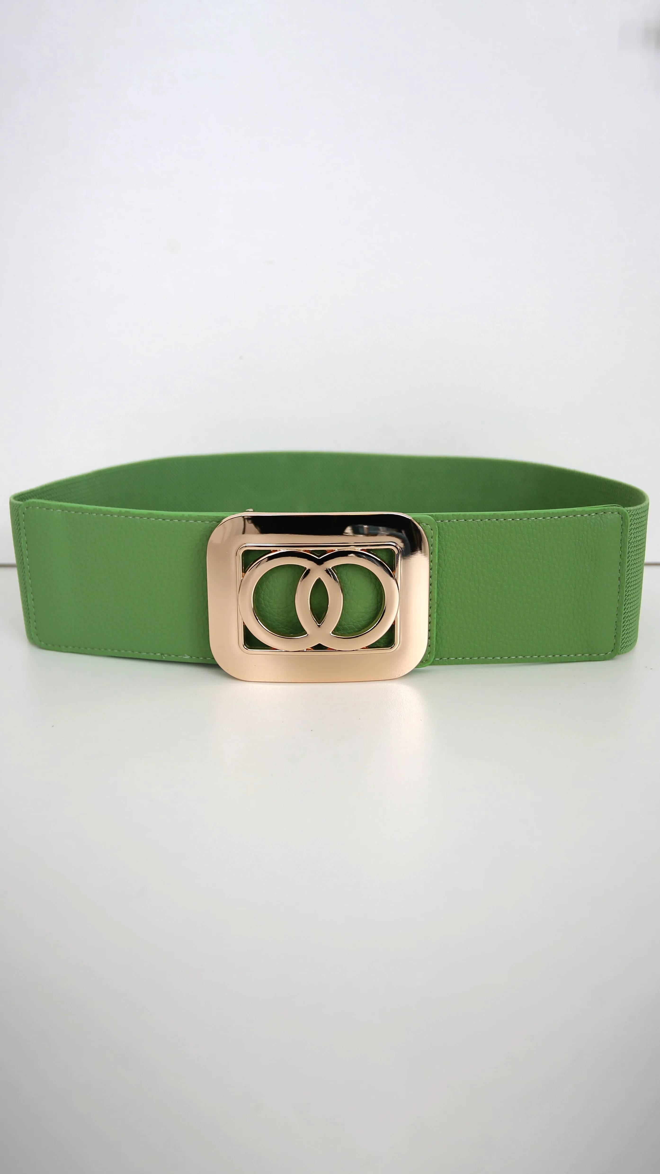 Rossa Green Elastic Waist Belt
