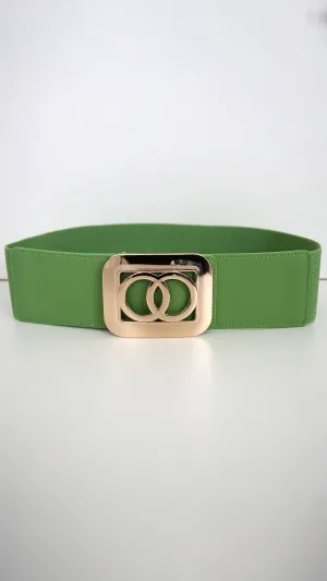 Rossa Green Elastic Waist Belt
