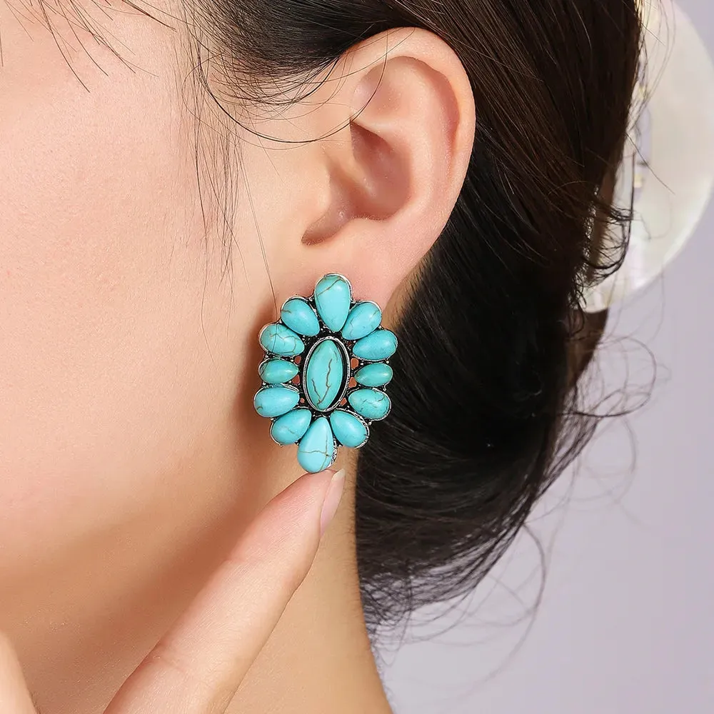 Sacred Stone Turquoise Earrings