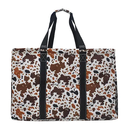 !SALE! Mocha Cow NGIL Mega Shopping Utility Tote Bag