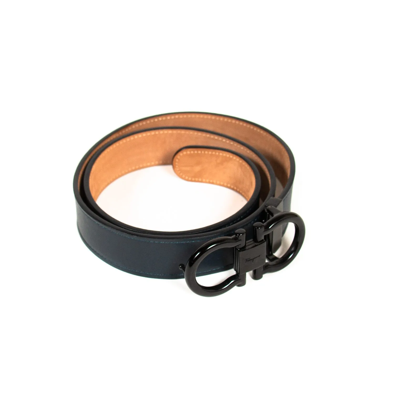 Salvatore Ferragamo Gancini Leather Belt