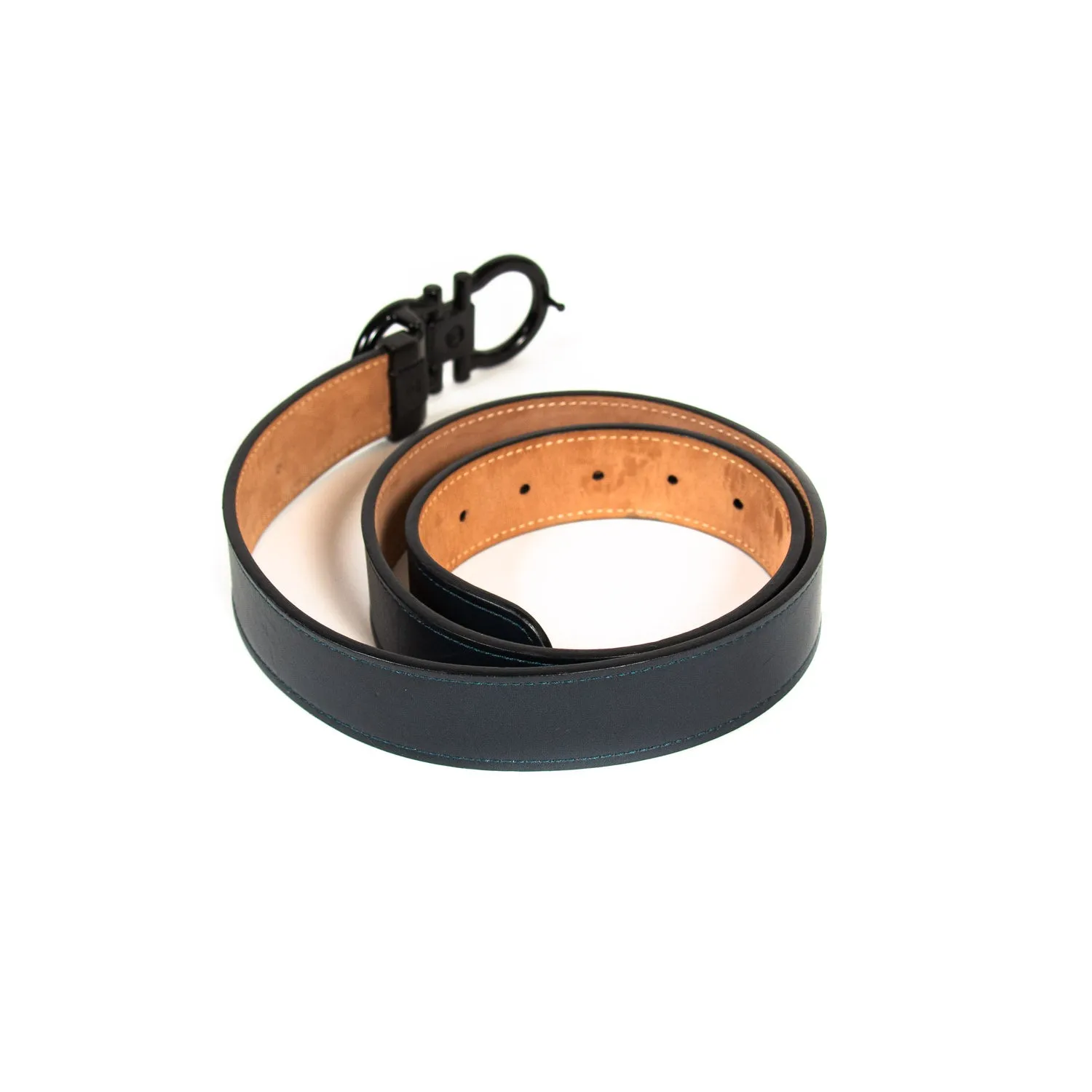 Salvatore Ferragamo Gancini Leather Belt