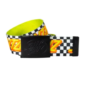 Santa Cruz - Classic Strip Check Web Belt Black