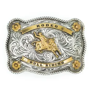 Scalloped Rodeo Bull Riding Buckle