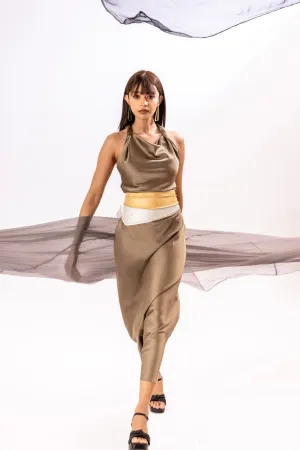 Scarf Belt In Gold And Silver