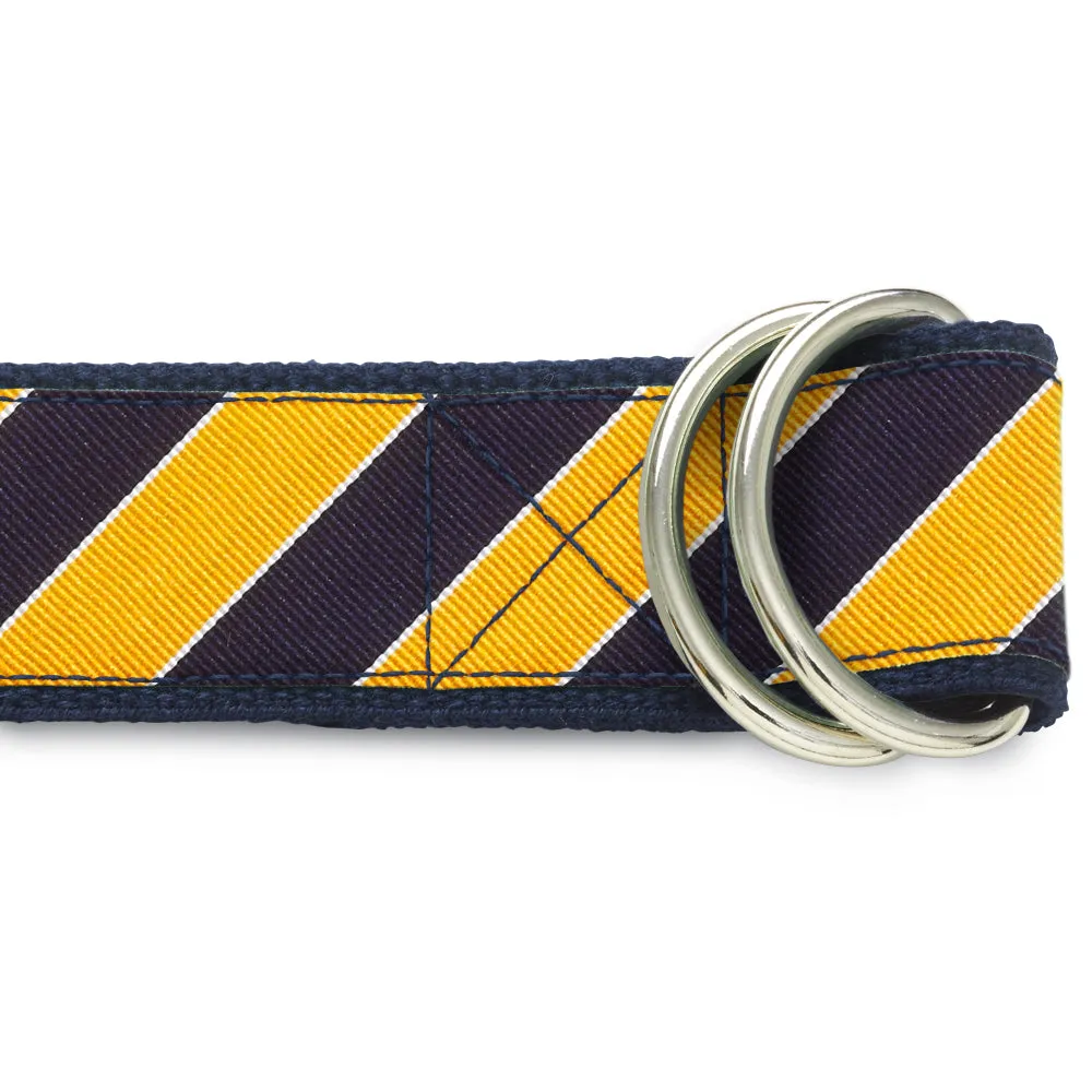 Scholastic Navy/Gold - D-Ring Belts