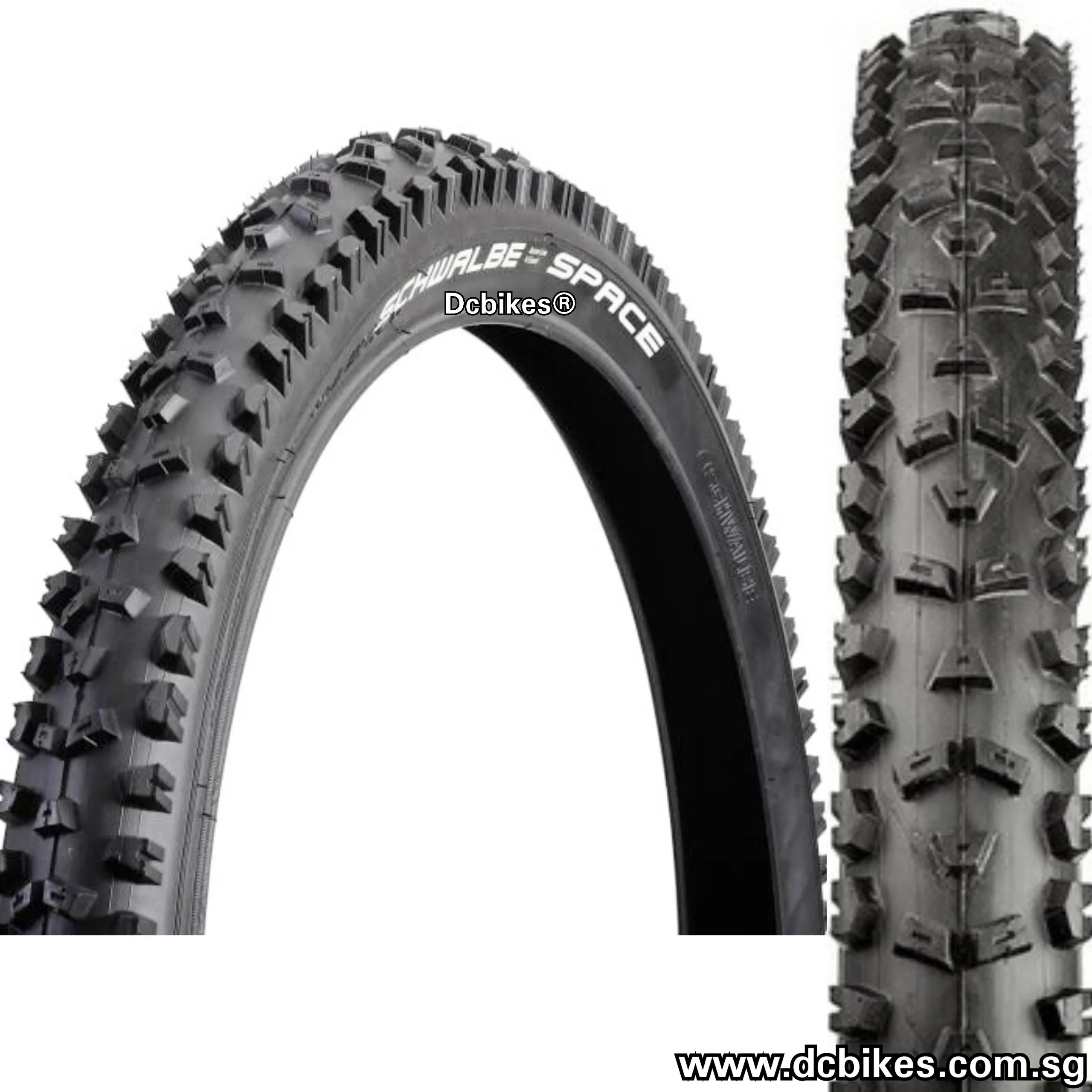 Schwalbe 26 X 2.35 Space MTB Wired Trail Tyres (2 Tires) 