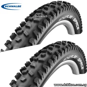 Schwalbe 26 X 2.35 Space MTB Wired Trail Tyres (2 Tires) 