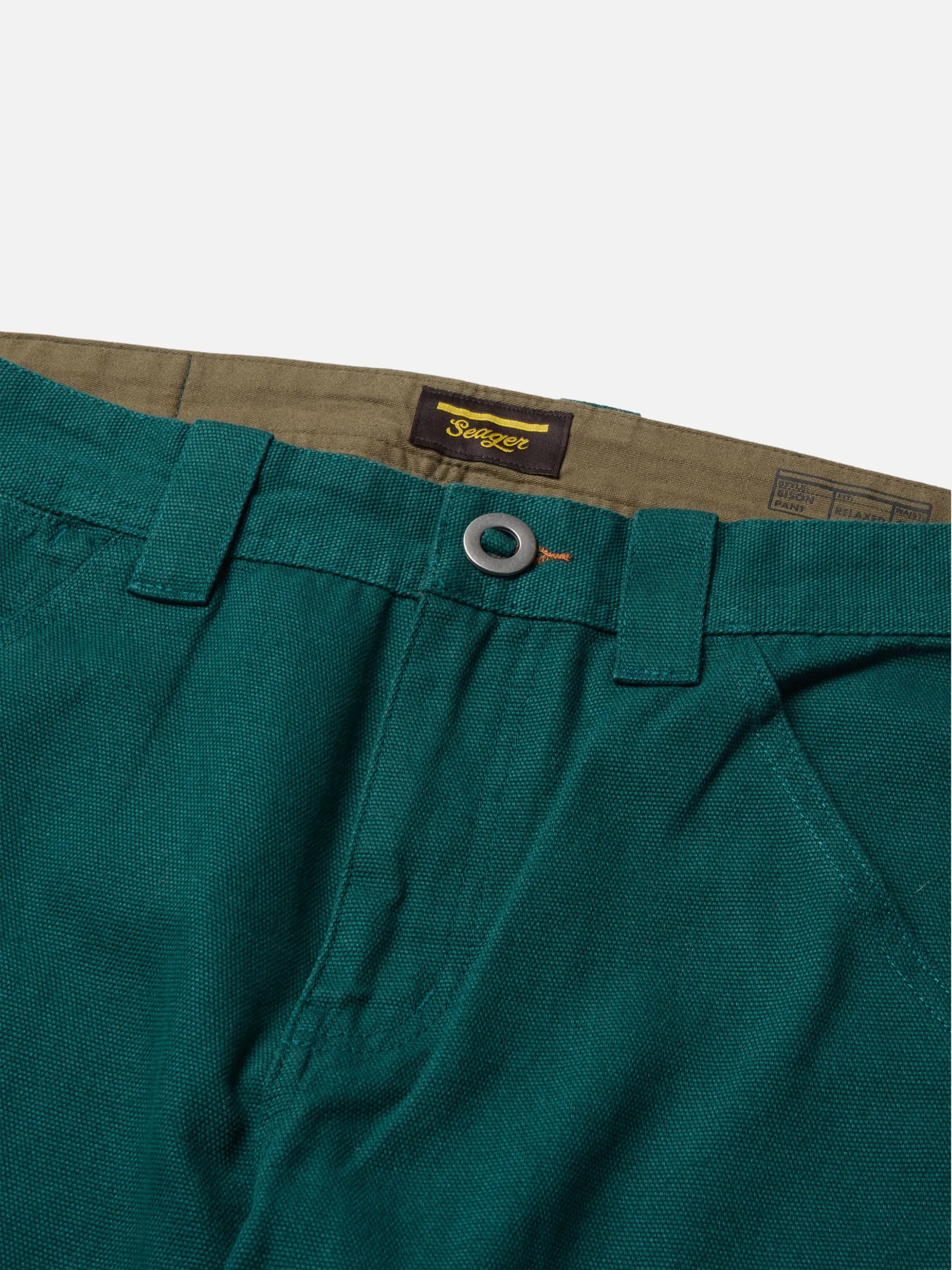 Seager Bison Canvas Pants - Tough Teal
