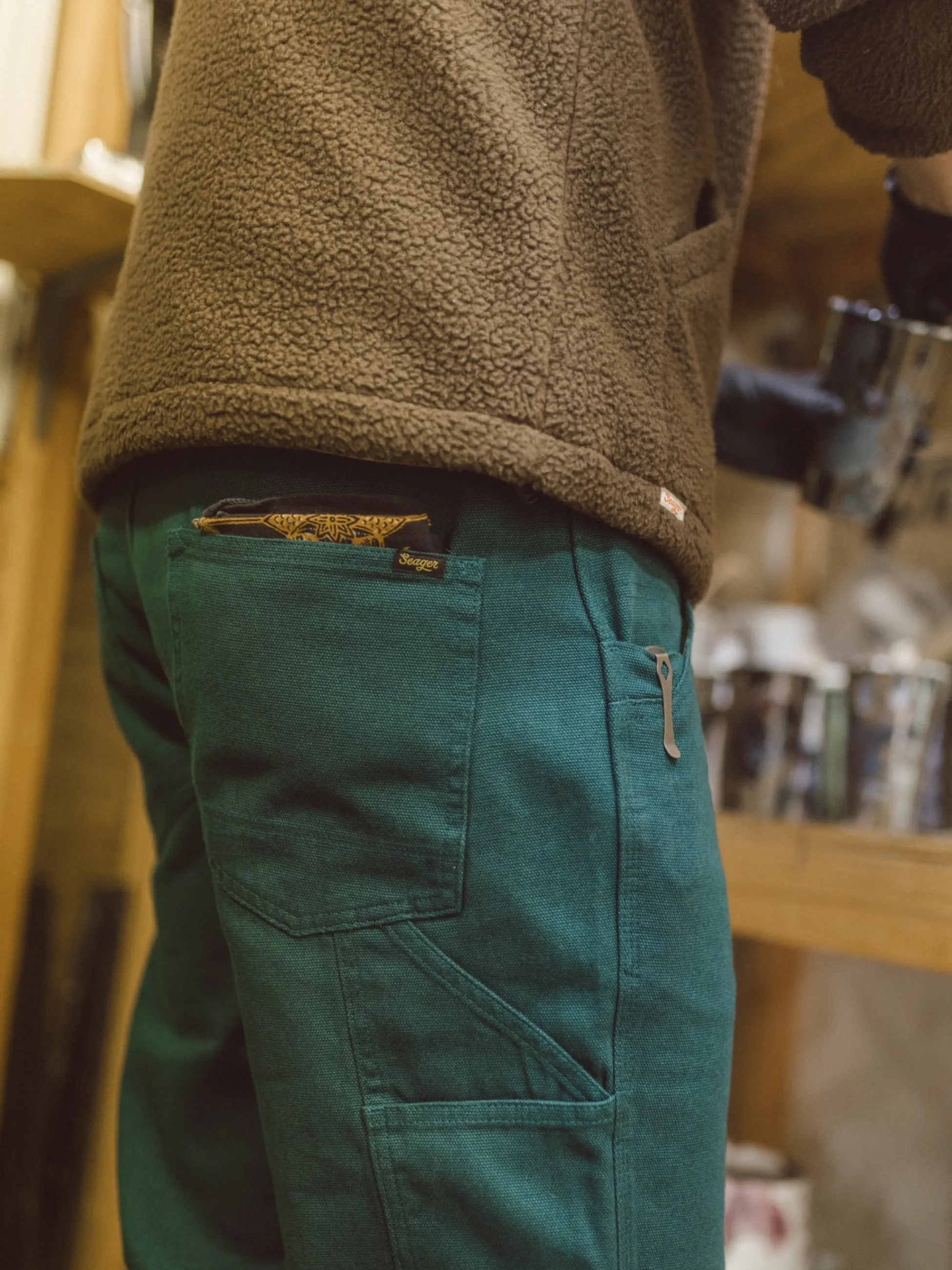Seager Bison Canvas Pants - Tough Teal