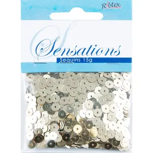SENSATIONS SEQUINS FLAT GOLD 5MM 15G