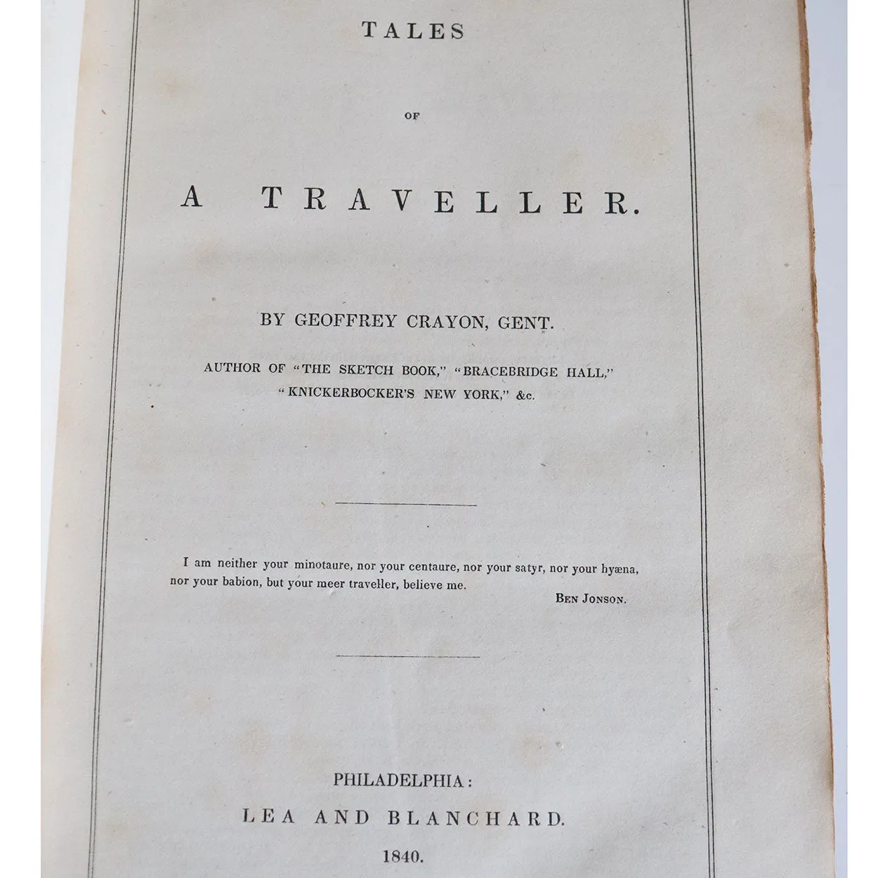 Set of Two Leather Bound Books: The Works of Washington Irving, Volume I-II