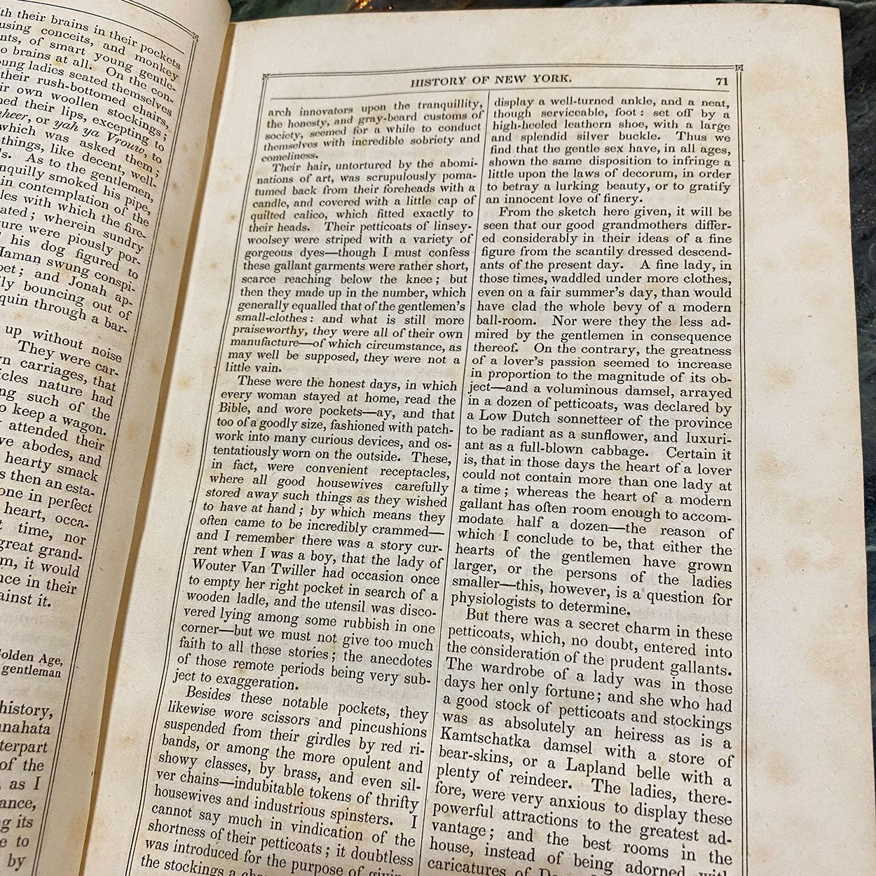 Set of Two Leather Bound Books: The Works of Washington Irving, Volume I-II