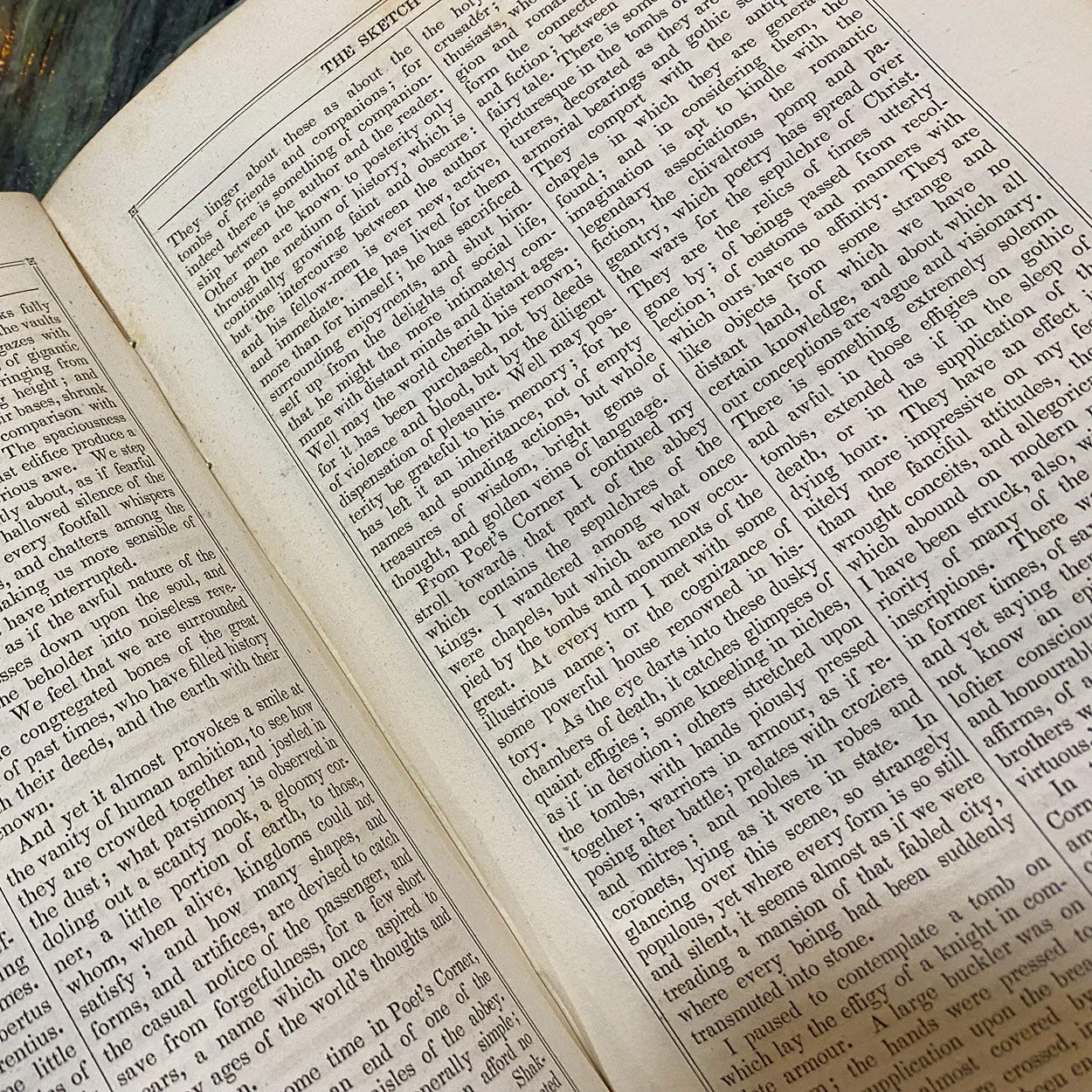 Set of Two Leather Bound Books: The Works of Washington Irving, Volume I-II