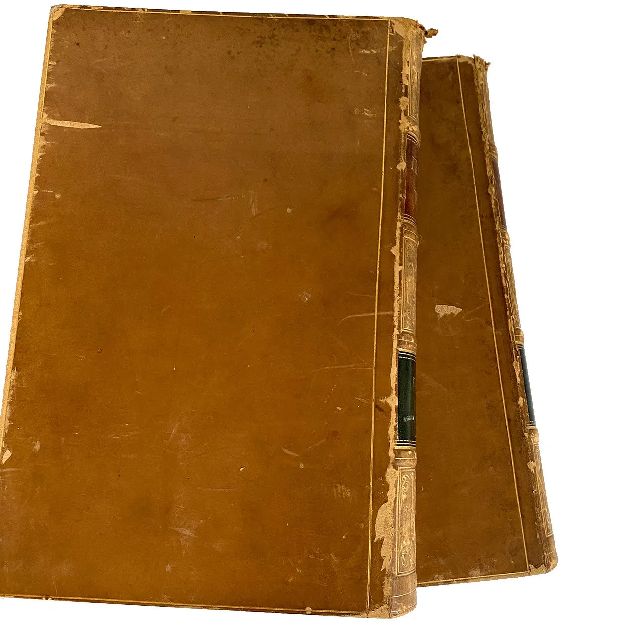 Set of Two Leather Bound Books: The Works of Washington Irving, Volume I-II