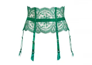 Severine Suspender - Emerald -