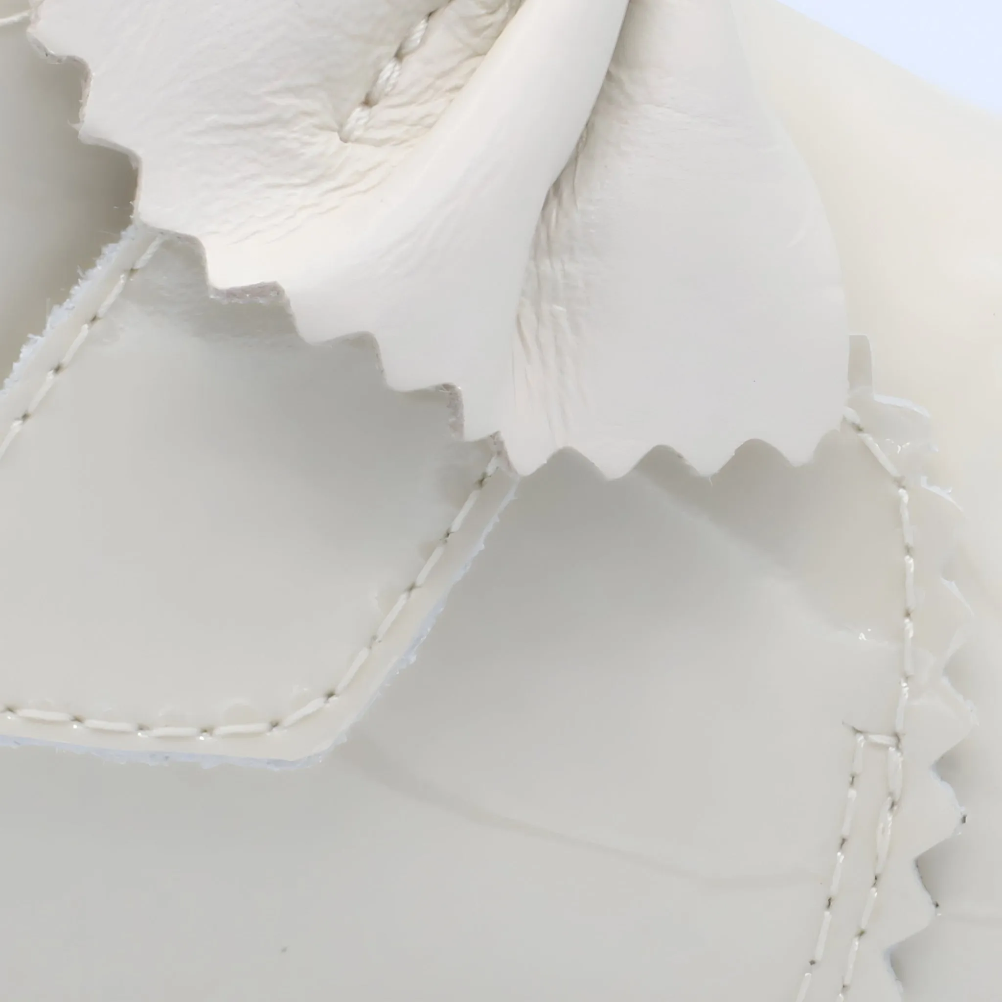 'Sharon' Girls Ivory Patent Velcro Boots