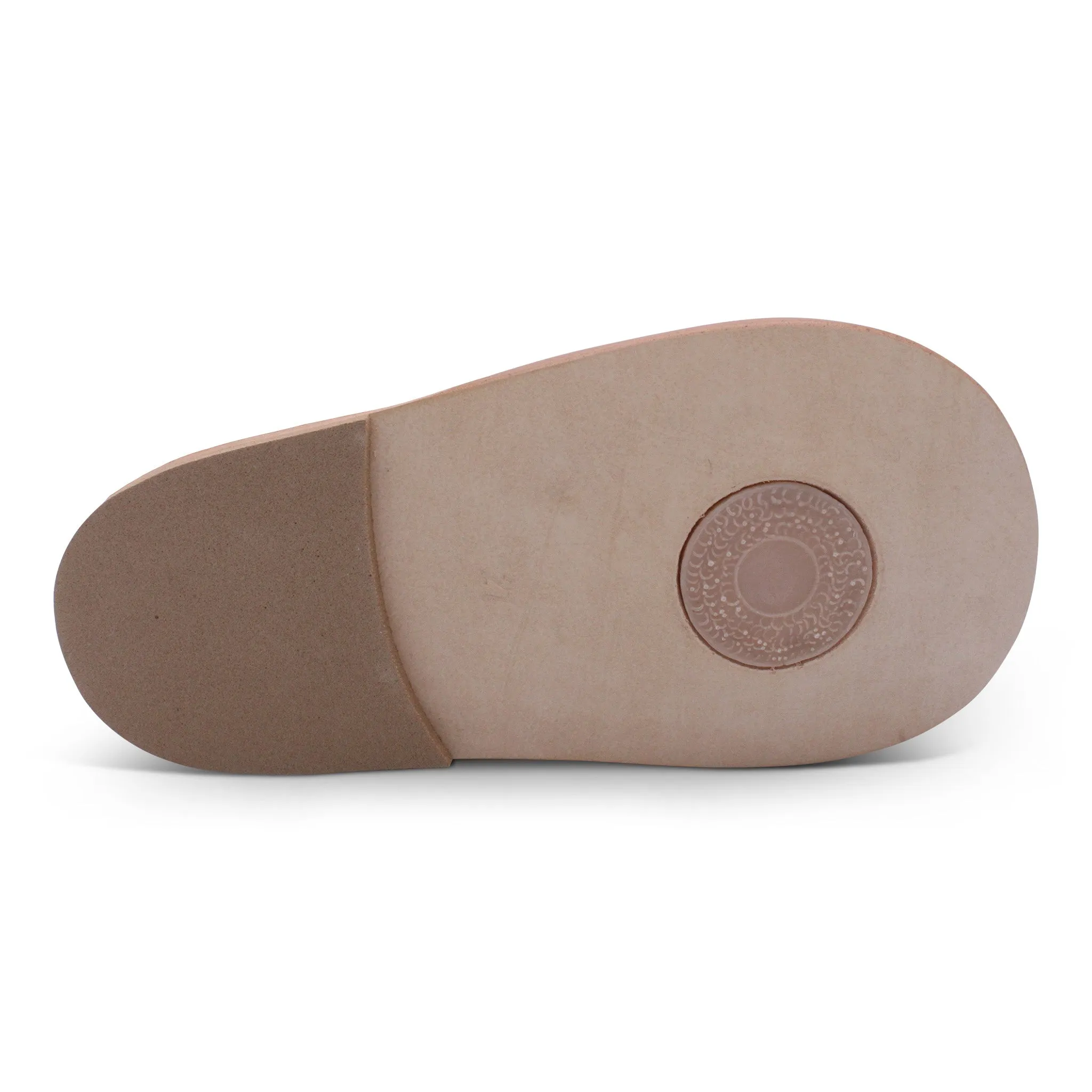 'Sharon' Girls Ivory Patent Velcro Boots