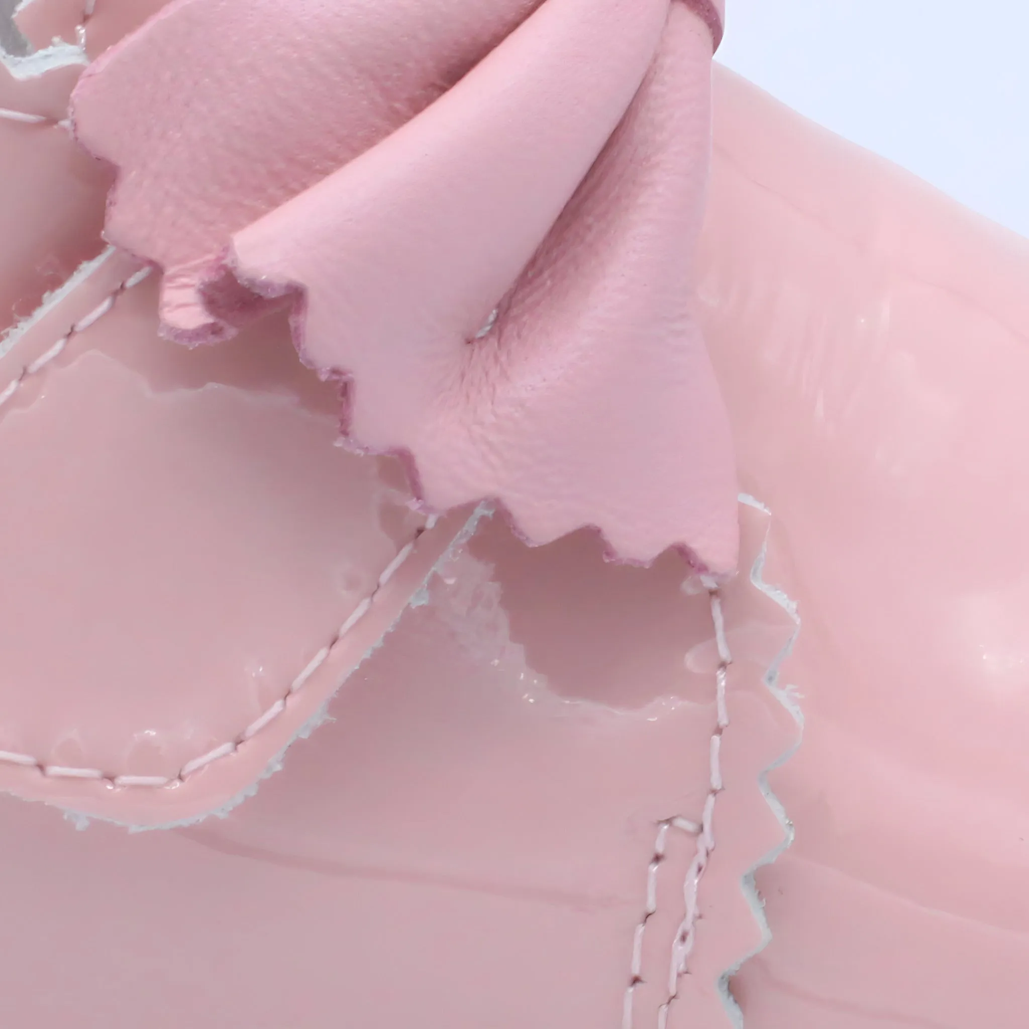 'Sharon' Girls Pink Patent Velcro Boots