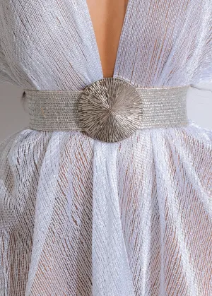 Shimmer & Shine Metallic Belt Silver