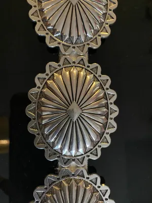 Silver Cow Concho Belt