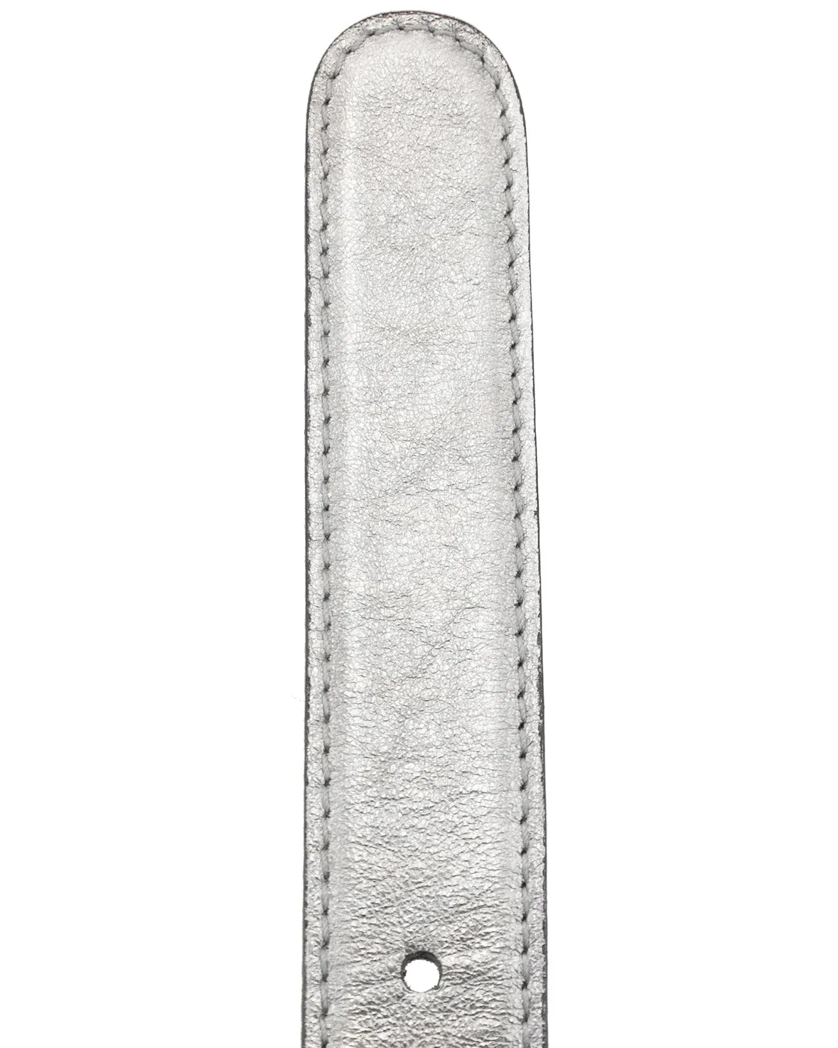 Silver Leather and Gold Belt