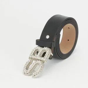 SissyBoy Ladies Bling Belt Black