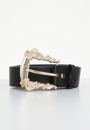 Sissyboy Ladies Paisely Buckle Belt Black
