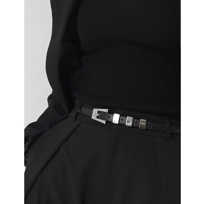 Slim Top-Grain Leather Belt